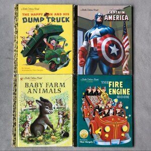 Set of 4 ~ Little Golden Books